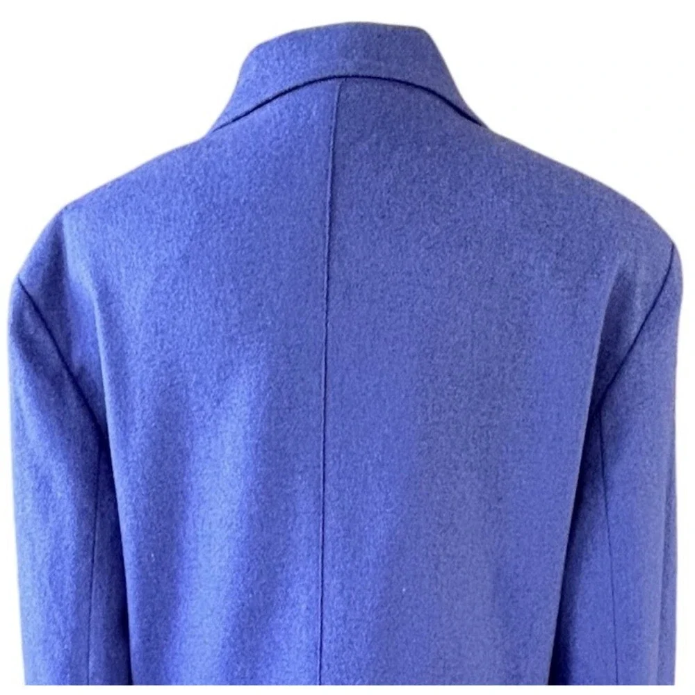 Harris Wallace Jacket Womens 12 Wool Blend‎ Purple Zip Utility Chic Minimalistic